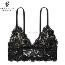 2017 nouvelle conception dentelle florale longue ligne V plonger bralette dentelle